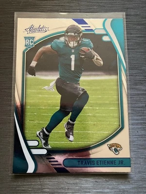 2021 Absolute Blue #112 Travis Etienne Jr. RC - Jacksonville Jaguars - Image 1 of 2