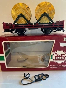 LGB 41023 - Spur G - Weihnachtsgirlandenwagen mit Karton - schön! - Bild 1 von 14