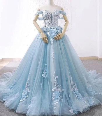 Ball Gown Tulle Off-The-Shoulder Sleeveless size 4 - Image 1 of 4