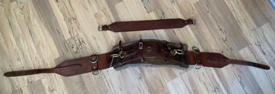 Vintage Leather Surcingle Training Harness Horse Tack - Image 1 of 4