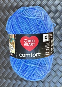 Red Heart Comfort yarn Shaded Blues 4007 print 12oz Worsted 100% acrylic New - Picture 1 of 5