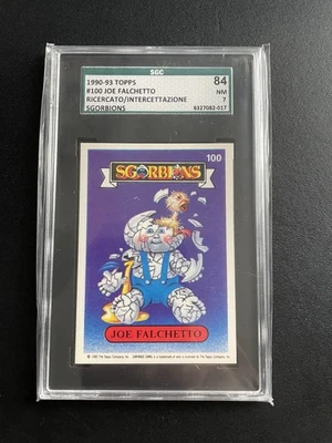 Garbage Pail Kids 100 Cracked Jack SGC 7 Near Mint 1990 Sgorbions Italy  - Image 1 of 2