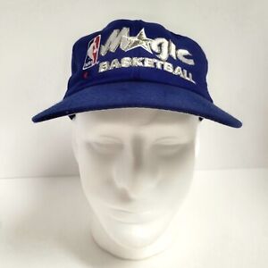 Orlando Magic Basketball Vintage 1990’s Blue Champion Snapback Cap Hat Spellout 