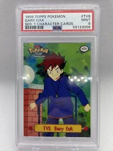 Rompecabezas de cartas de personajes Gary Oak TV 1999 Topps serie 1 Pokémon PSA 9 - Imagen 1 de 2