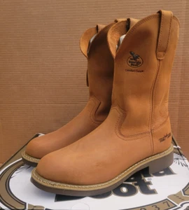 Georgia Boot G5814 11" Wellington Carbo-Tec Farm and Ranch Boots 9.5 Chestnut - Picture 1 of 13