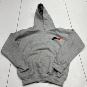 Gildan Gray Graphic Print Long Sleeve Hooded Sweatshirt Youth Size Large NEW - Picture 1 of 6