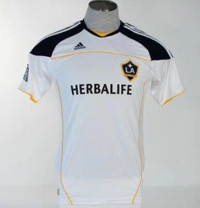 Adidas ClimaLite LA Galaxy Short Sleeve White Soccer Football Jersey Men's NWT - Picture 1 of 5