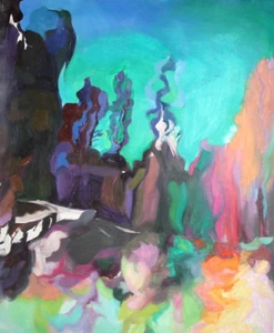 Europäische Kunst Zeitgenössisch Abstrakt Ölgemälde Landschaft - Bild 1 von 12