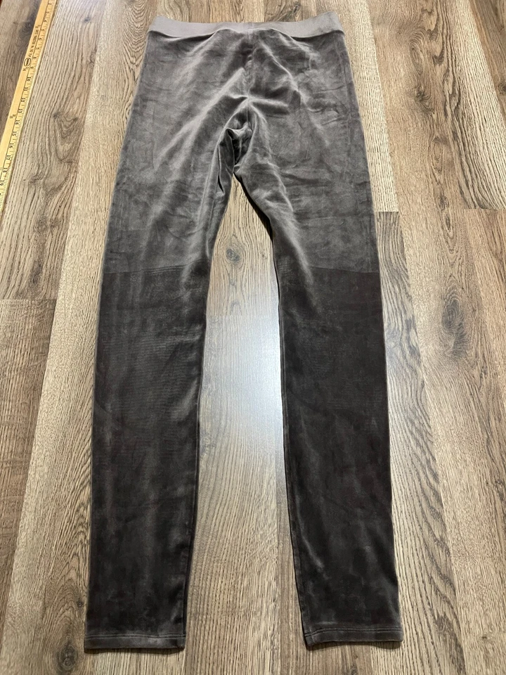 Pantalones J. Jill, Para Mujer Talla Mediana Alta, Gris, Terciopelo, Pull On, Ajustados Foto 1 de 4
