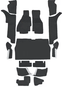 Black Velours Carpet Set for Ferrari 328 GTS 1984-1989 - Picture 1 of 2