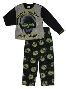 Faded Glory Boys Skull Sleepwear Dont Sweat The Swag Pajama Set 4-5 - Picture 1 of 1