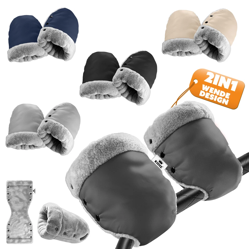 KIDIZ® Handwärmer Kinderwagen Handschuhe Handmuff Kinderwagenmuff - Bild 1 von 1