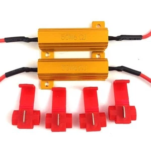 2 PCS 50W LOAD RESISTOR 6 OHM FIX LED BULB FAST HYPER FLASH TURN SIGNAL BLINKER - Picture 1 of 1