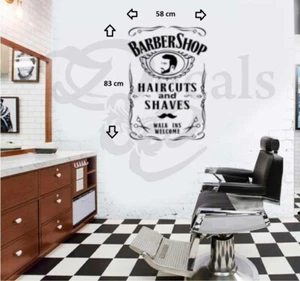 Barbershop Wandbild / Fenstersticker / Aufkleber 1 - Bild 1 von 6