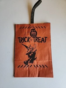 vtg Halloween Shopping Bag trick or treat junior kary triangle. Storpak - Picture 1 of 22