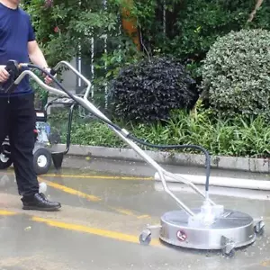 20" Pressure Washer Surface Cleaner with 4 Wheels Dual Handle Stainless Steel - Picture 1 of 8
