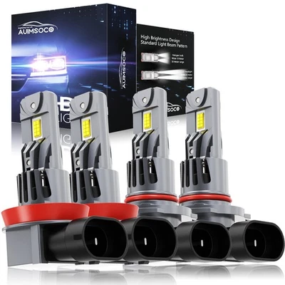 For Ford Ranger 2019-2022 LED Headlight Bulbs Combo 9005 H11 Hi/Lo Beam 72000LM - Image 1 of 4