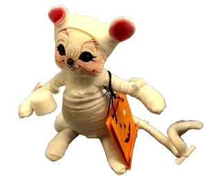 2018 Annalee Mumienkostüm Halloween Maus Puppe Süßes oder Saures 5 Zoll im Ruhestand - Bild 1 von 6