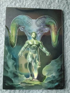 1994 Comic Bilder Boris Vallejo All-Chromium #76 Widder, der Widder Sternzeichen Kunstkarte  - Bild 1 von 3
