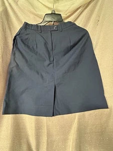 Vintage Militär Uniform Damen Rock R8289 Marineblau Größe 10S - Bild 1 von 3