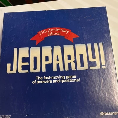 Vintage 1990 Jeopardy 25th Anniversary Edition Board Game - Image 1 of 2