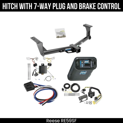 Paquete de remolque enganche + control de freno para 15-24 Nissan Murano todos los modelos receptor de remolque de 2" Foto 1 de 4