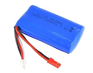 Huina 1573 1561 1562 1592 1593 LiIon Akku 7,4V 1200mAh BEC Bagger LKW - Picture 1 of 2