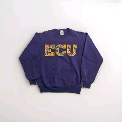 Suéter Púrpura Cuello Redondo ECU East Central University Tigers De Colección Raro M 38-40 Foto 1 de 4