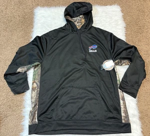 Buffalo Bills Dunbrooke RealTree Camo Black Men's Size 2XLT (Tall) Hoodie - Picture 1 of 6