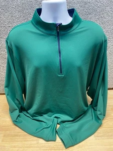 Turtleson 1/4 Zip Pullover Mens XXL Golf Green Long Sleeve Performance - Picture 1 of 11
