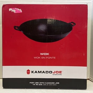 New/Open Box*Kamado Joe 14" Cast Iron Wok*KJ-WOK - Picture 1 of 7