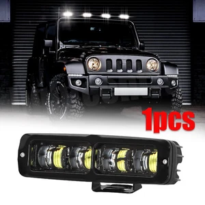 1pc 6inch LED Work Driving Light Bar Pods Flood Spot Combo Offroad Fog Lamp SUV - Foto 1 di 8
