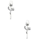  2 Count Crystal Rose White Artificial Flowers Fake Centerpieces
