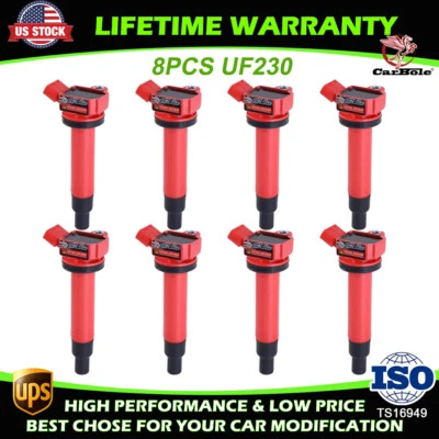 8件装点火线圈Bobina适用于2003-09丰田4Runner雷克萨斯GX470 V8 4.7L UF230 — 第 1/4 张图片