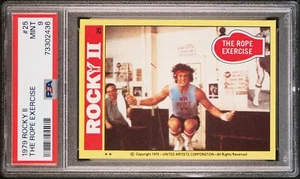 PSA 9 1979 Rocky II #25 Rocky Balboa Rookie Card Sylvester Stallone Topps Mint - Picture 1 of 3