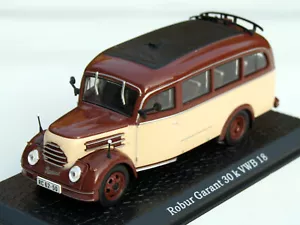 Robur Garant 30k VWB 18 Autobus Bj. 1956-1961, Ddr-Modell, Braun, IXO M.1:43 - Bild 1 von 9