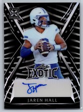 2023 Leaf Exotic Multi-Sport Young Stars Auto RC Rookie /5 #BA-JH5 Jaren Hall