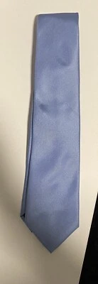 Men’s Regular Solid Blue Tie - Image 1 of 3