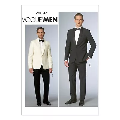 Vogue Schnittmuster V9097 - Herrenanzug - Sakko - Hose - Bild 1 von 4