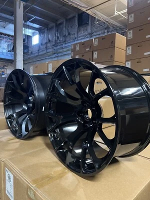 Dodge Charger Challenger SRT Widebody 20" llantas negras juego estilo rep 2719 Foto 1 de 4