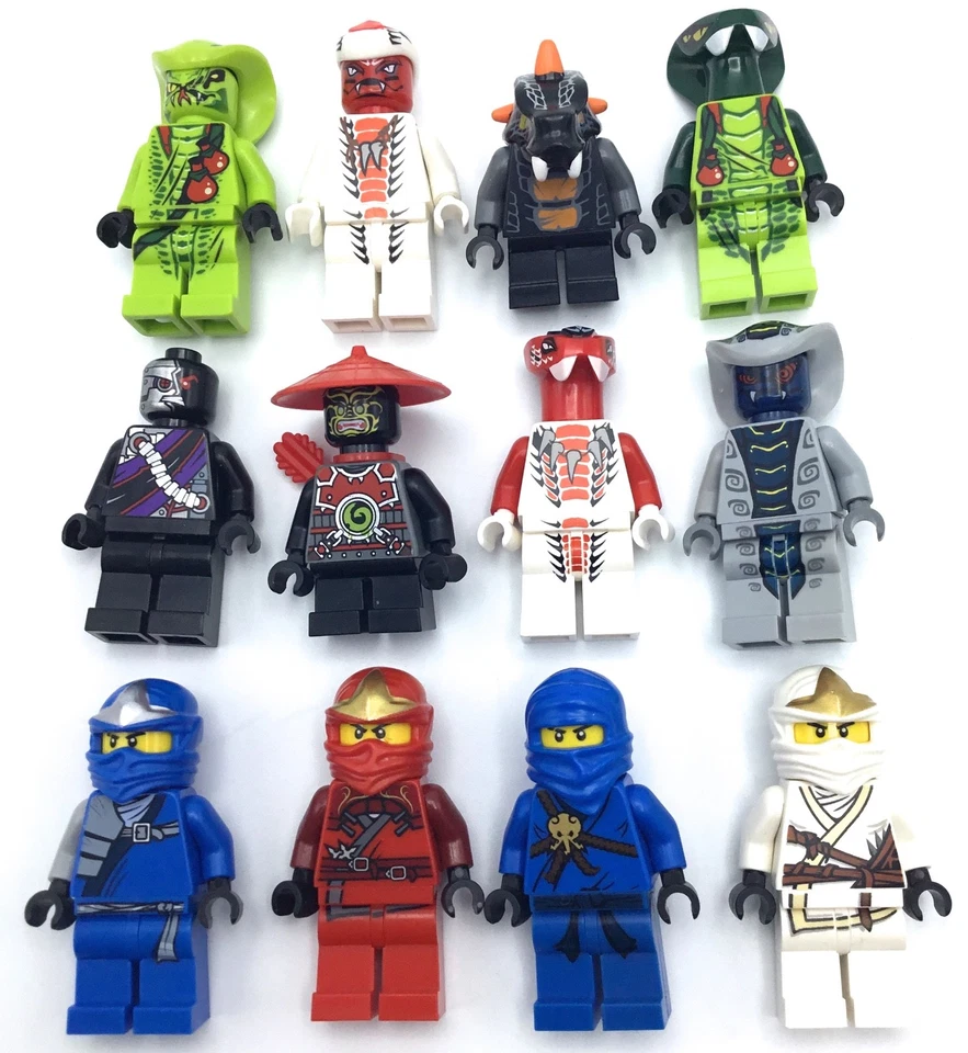 LEGO NINJAGO MINIFIGURES SERPENTINE SNAKE PEOPLE NINJAS JAY SNAPPA LASHA U PICK! - Image 1 of 1