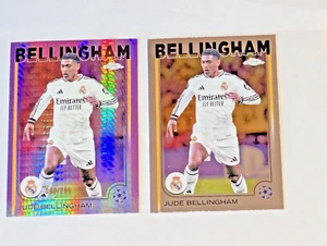 2024-25 Topps Chrome Jude Bellingham Violet Prism Refractor #'d /299 + BASE - Picture 1 of 6