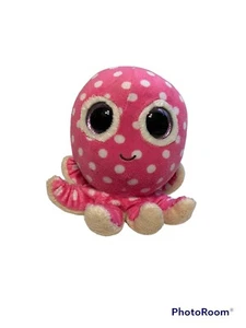 Retired Ty Beanie Boo - OLLIE the Octopus - 6” Pink Plush Stuffed Animal Cutie - Picture 1 of 6