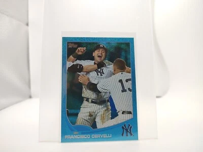 2013 Topps Francisco Cervelli  Silver Slate Blue Sparkle yankees - Image 1 of 2