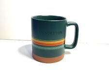 Pendleton National Parks Mug Green Multi-Color Stripe NO BOX - 18 Oz