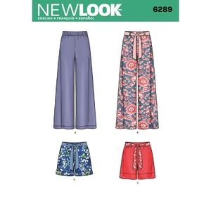 New Look SEWING PATTERN 6289 Misses' Trousers & Shorts Sizes 8-18 - Picture 1 of 7