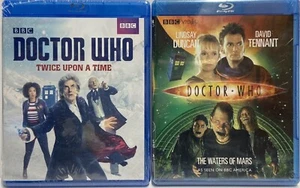 2 DR WHO BBC BLU-RAYS THE WATERS OF MARS & TWICE UPON A TIME BRAND NEW UNOPENED - Picture 1 of 5
