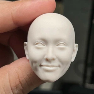 Unpainted Tang Yang Bald Head Model DIY 12'' Figure Doll 1/6 Scale Smile Head - Picture 1 of 2