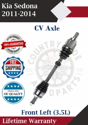 Новая оригинальная передняя левая ось CV для 2011-2014 Kia Sedona 3,5 л пожизненная гарантия - Изображение 1 из 4