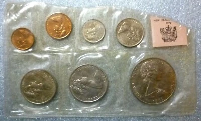 NUEVA ZELANDA 1972 - JUEGO OFICIAL COMO NUEVO SIN CIRCULAR (7) - REAL AUSTRALIANO COMO NUEVO SELLADO Foto 1 de 4